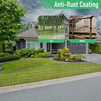 10‑panel no‑dig garden fence, 32" h x 23.6'l showing dimensions