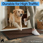 gorilla grip weathermax door mat, indoor outdoor, 72x24 on a desk or shelf