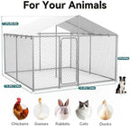 10x10 ft dog kennel outdoor,dog run,dog enclosure with, view 9