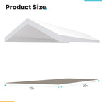 carport replacement canopy cover for car tent top, close-up detail