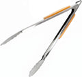 Pro BBQ Tongs for Grill - 17" Professional Grade Barbecue Tongs for Cooking- Solid & Sturdy - Built with 304 Grade Stainless Steel and Acacia Wood - Heavy Duty Built to Last Kitchen essential.