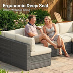 7 pieces outdoor patio furniture set - fit, package contents