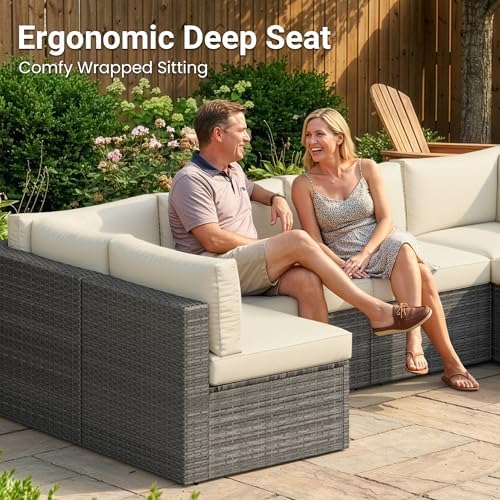 7 pieces outdoor patio furniture set - fit, package contents