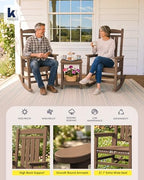 kingyes oversized outdoor rocking chair for adults, porch, package contents