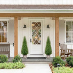 vivatrees 4ft artificial cedar topiary trees with rustic, close-up detail