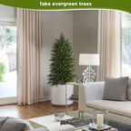 4ft full artificial cedar trees set of 2, package contents