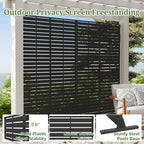 72" privacy screen outdoor privacy fence panel for, close-up detail