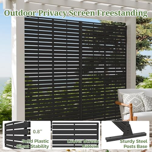 72" privacy screen outdoor privacy fence panel for, close-up detail