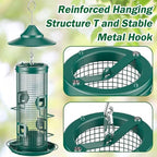 metal bird feeder for outdoors hanging, 2lb chew on a desk or shelf