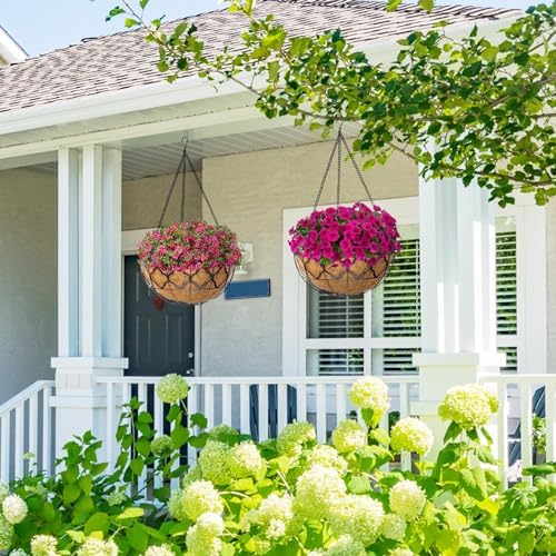 HFHOME 2PCS 20" Round Coco Liner Coco Replacement Liner Basket Window Box