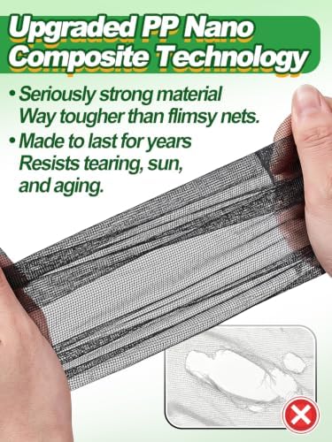10x50ft strong pp nanocomposite mosquito net garden netting shown in use