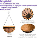 lalagreen round hanging baskets (14 in, 4 pack) shown in use
