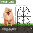 shoplala garden fence animal barrier (10 panels) 12in(l), close-up detail