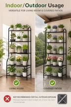 5-tier metal plant stand - heavy duty indoor on a desk or shelf