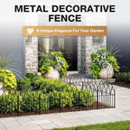 decorative garden fence panels - 26.41ft arched landscape on a desk or shelf