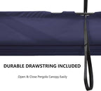 Pergola Shade Cover Replacement Canopy Top Compatible with 10 X 13 ft 6-Bar Pergola Frames - Navy Blue (Canopy Size 116" W x 135" L, Canopy Top Only)
