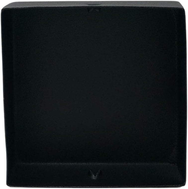 Nuvo Iron Eazy Cap™ Flat Pyramid Post Cap - Galvanized Powder Coated Steel, Black, 3.5" x 3.5"