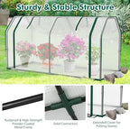 happygrill portable mini greenhouse with roll-up zipper door, package contents