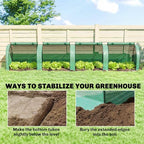outsunny mini greenhouse 177.2" x 39.4" x 31.5", package contents