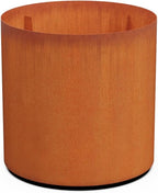 Plantercraft Large Round Corten Steel Planters for Outdoor Plants - 30x30 Inch Extra Large Outdoor Planter for Modern Patio, Deck, and Garden Landscapes