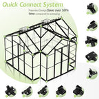 amerlife 12 x 10 x 8-ft hybrid polycarbonate, close-up detail