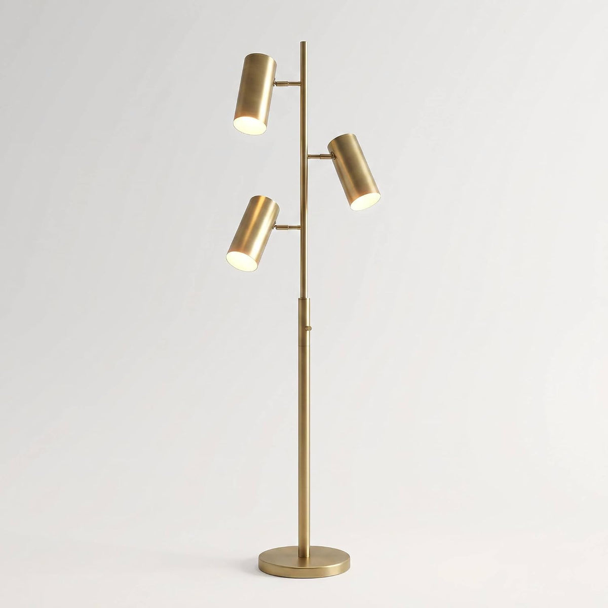 canasta trac 66" tall satin brass modern tree, main product view