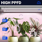 barrina t5 grow lights, full spectrum, 4ft 160w, close-up detail