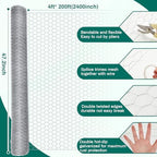 glikceil 48 in x 200 ft chicken wire shown in use