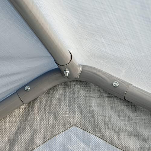 miracle-gro walk-in all-season greenhouse, chalk, 6 x 4, view 17
