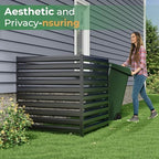 metal air conditioner fence, 42''h x 38''w (3panels) showing dimensions