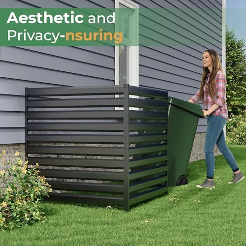 metal air conditioner fence, 42''h x 38''w (3panels) showing dimensions