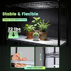 worth mini greenhouse with 18w t8 grow lights on a desk or shelf
