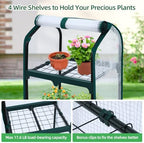 ohuhu mini greenhouse for indoor outdoor, small plastic on a desk or shelf