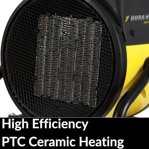 dura heat euh1465 electric forced air heater with showing dimensions