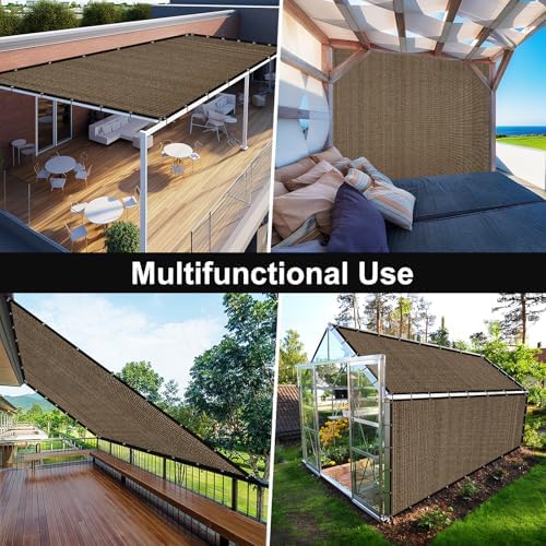 artpuch 90% sun shade cloth, 6 x 20, front angle view