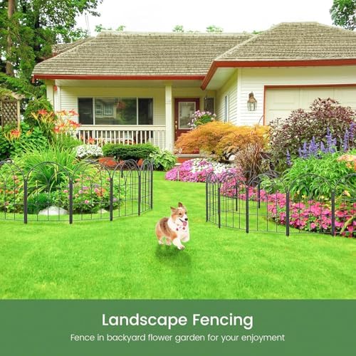 decorative garden fence,20ftx15.66 h,rustproof no dig fence, 19, view 9