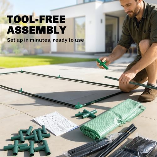 outsunny 6' x 3' x 3' portable greenhouse on a desk or shelf