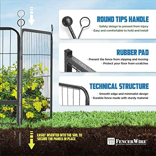 fencer wire decorative wire fence, panel decor, heavy, package contents