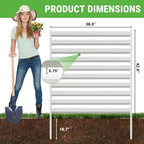 besfur 42" h x 38" w metal privacy shown in use