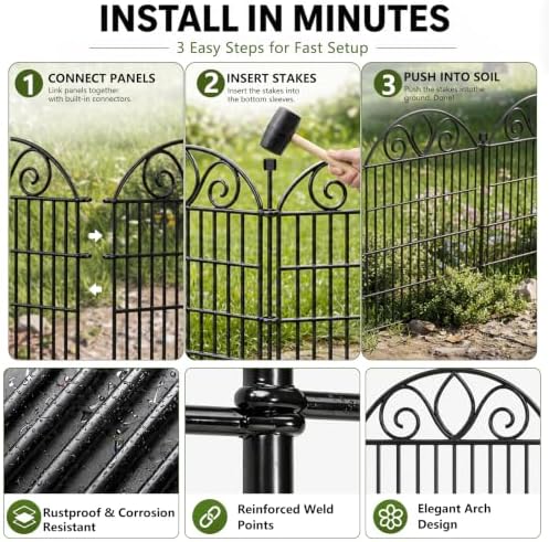 no dig garden fence with gate, outdoor dog on a desk or shelf