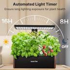 suncoze smart hydroponics growing system, 20 pods, 25 showing dimensions