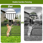 heavy duty garden fence animal barrier, 40" h shown in use