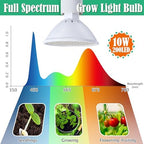 meonum mini greenhouse indoor with 10w grow light, close-up detail