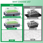 sondiko seed starter tray with grow light, heated on a desk or shelf