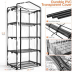 bstrip indoor greenhouse with grow light, 4x20w plant, front angle view