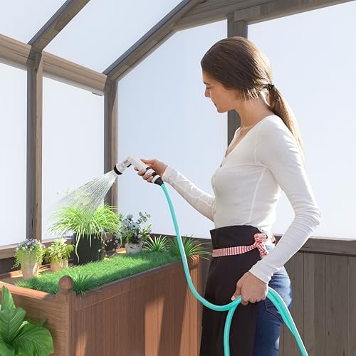yardenaler 8x8 ft greenhouse kit for outdoor, 6mm, view 9