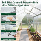 evereco 6 pcs greenhouse panel, 8'ft x 2'ft on a desk or shelf