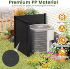 giantex 48''h x 48''w air conditioner fence privacy showing dimensions