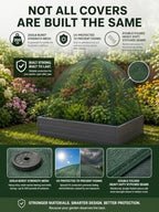 nuvue products 25200 pop-up garden netting animal and showing dimensions