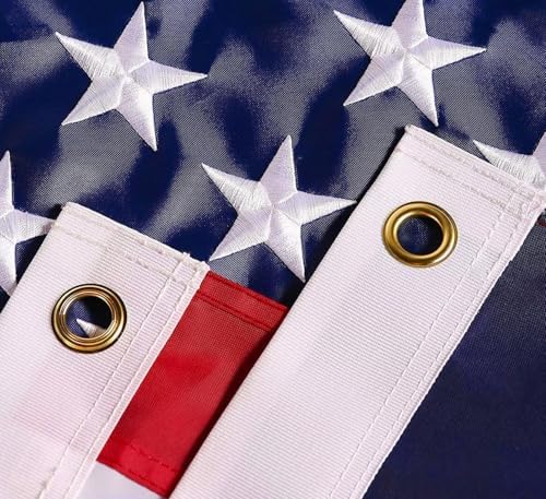 american flag 5x8 ft: long lasting and heavy, close-up detail